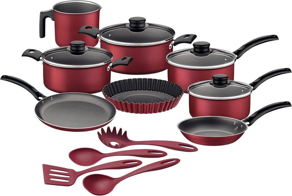 Kit para Cozinhar 12 Peças Turim Vermelho Tramontina - Panel...