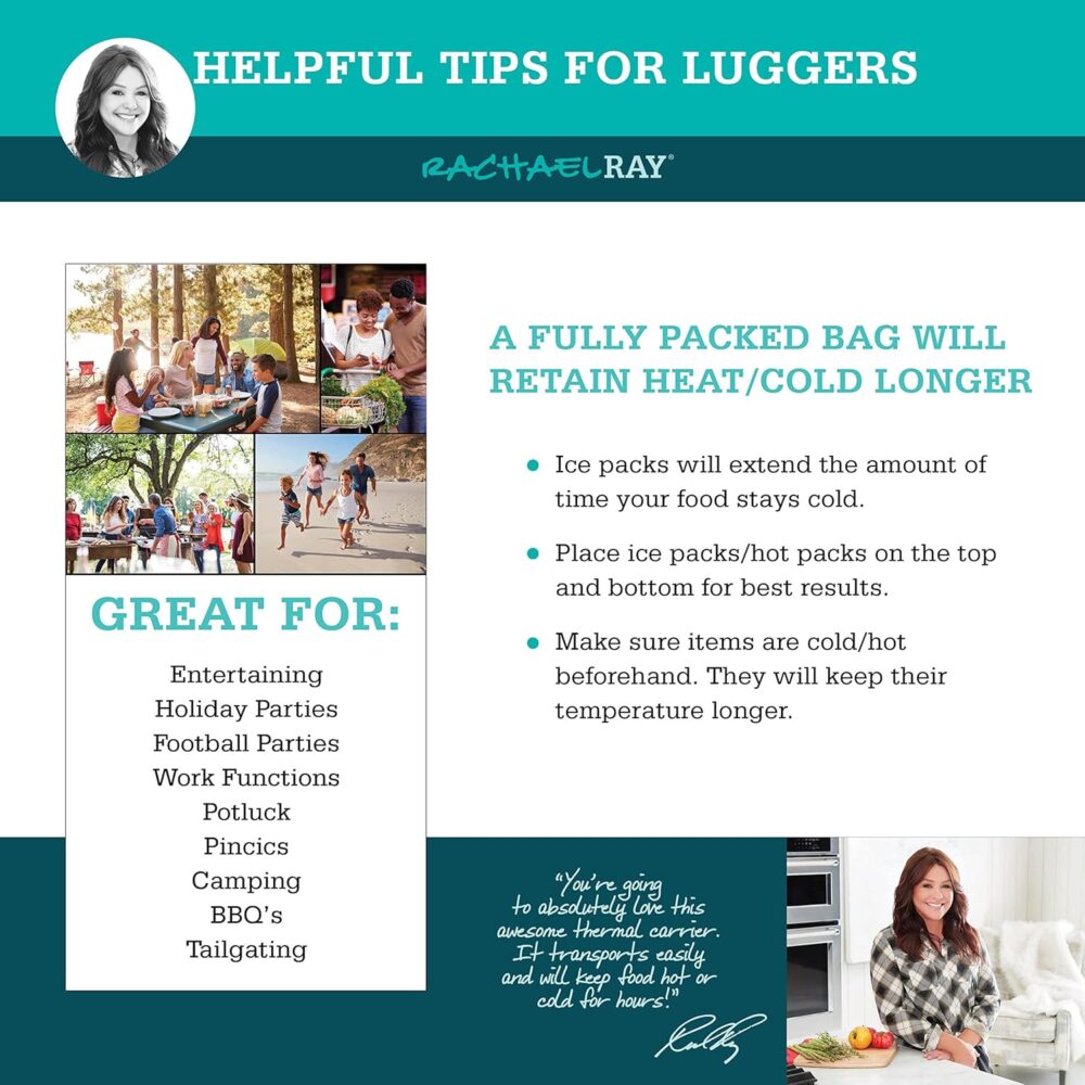 Rachael Ray Caçarola expansível isolada para alimentos quent... - Image 6
