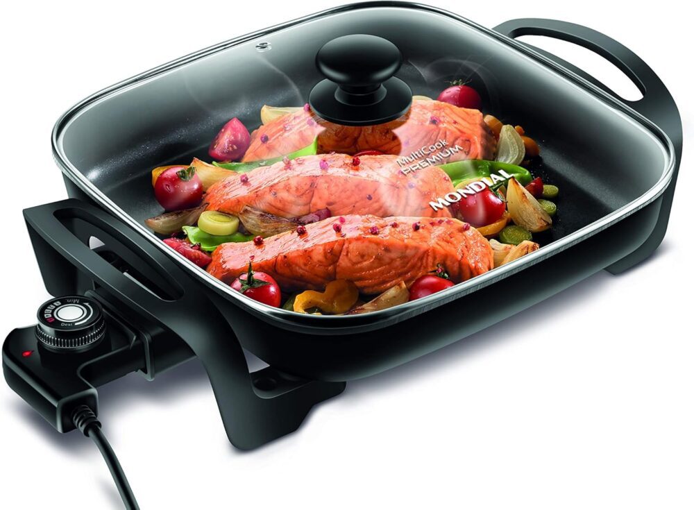 Panela Elétrica Multicook Premium, Mondial, Preto, 1200W, 11... - Image 3