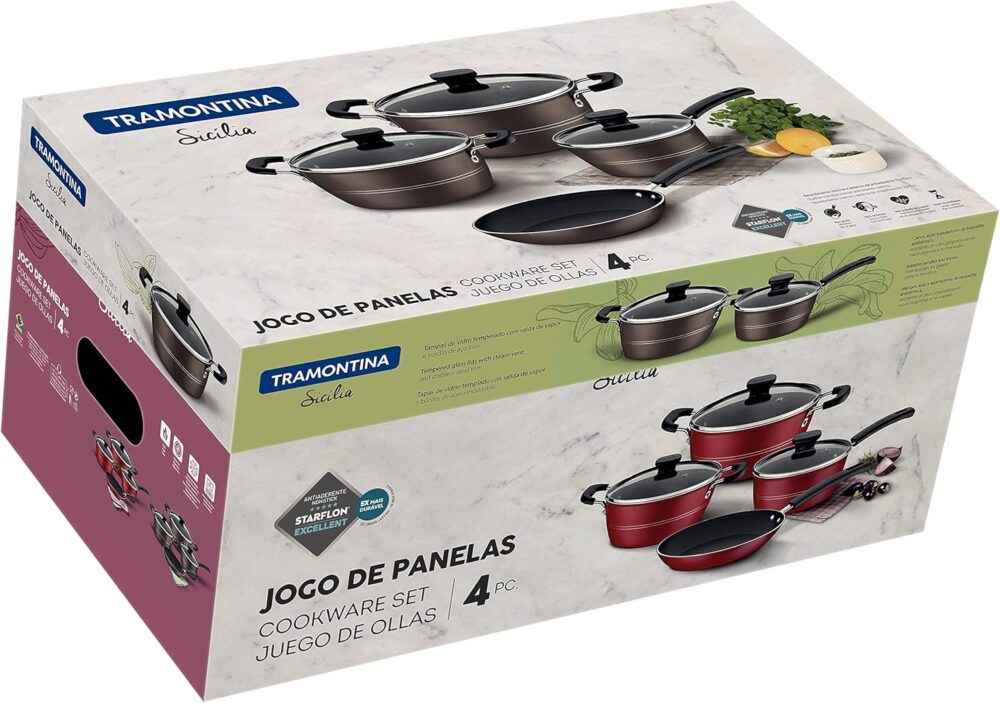 Tramontina JOGO PANELAS ALUM 4PC SICILIA AVL - Image 3