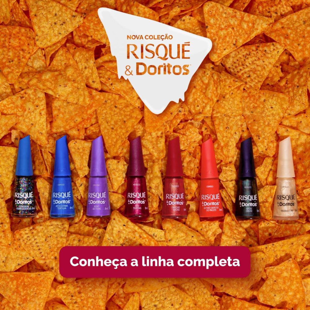 Esmalte Rosa Risqué & Doritos Sou Topping Metálico 8ml - Image 7