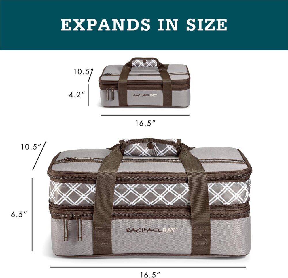 Rachael Ray Caçarola expansível isolada para alimentos quent... - Image 3
