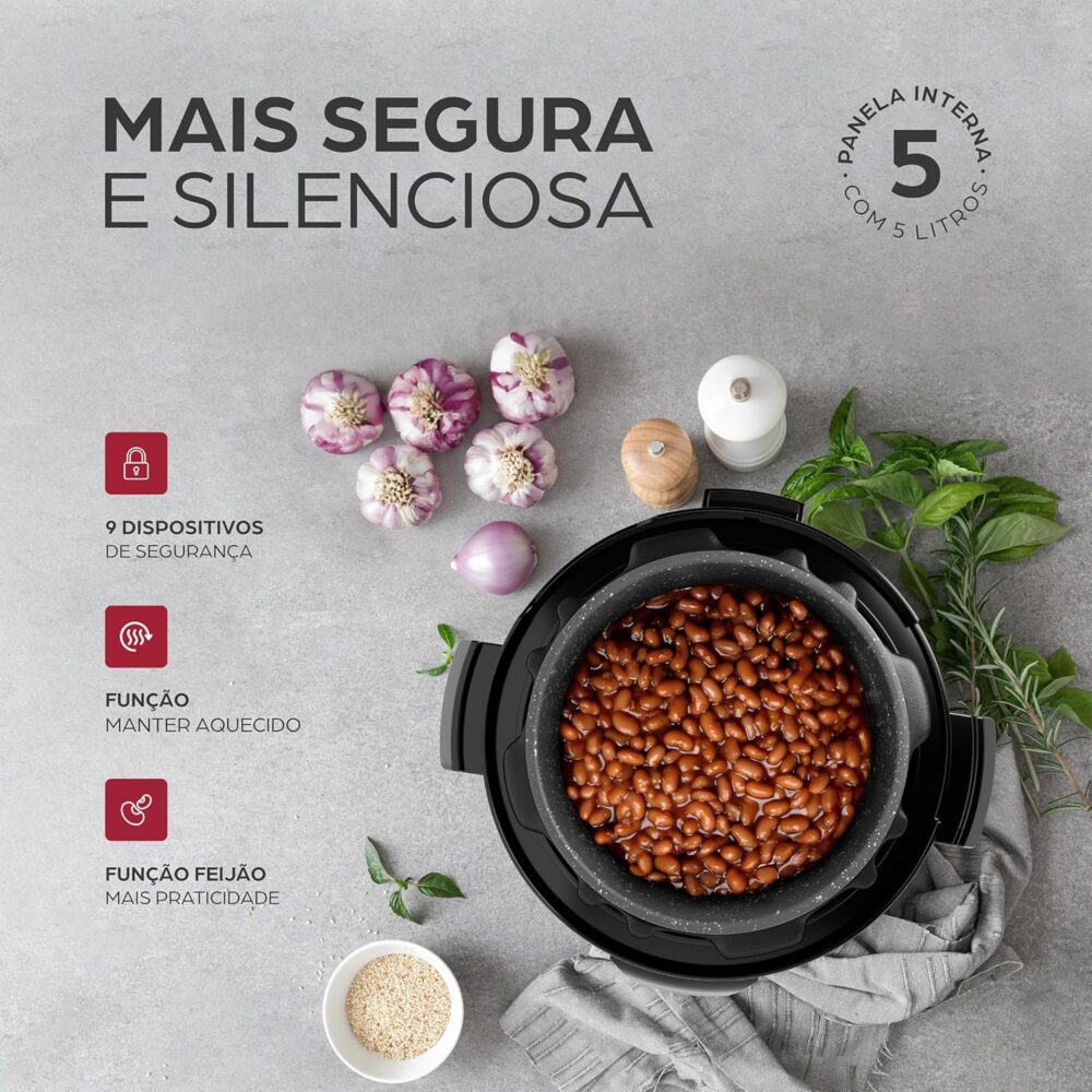 WAP Panela de Pressão Elétrica WPPE2 900W 5 Litros, Revestim... - Image 7