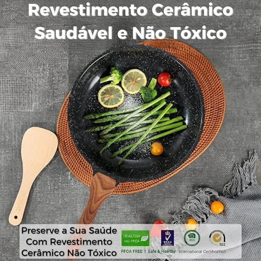 Frigideira Antiaderente 28cm com Revestimento Cerâmico, Frit... - Image 3