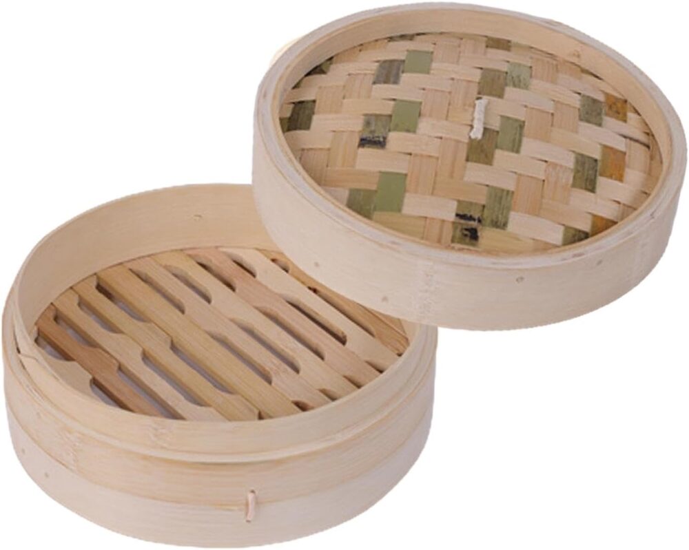 Baoblaze Cesta de vapor de bambu para alimentos, vaporizador... - Image 7