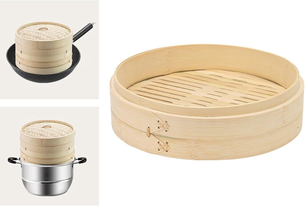 Yajuyi Vaporizador de Bambu para Pão Vaporizador de Alimento... - Image 3