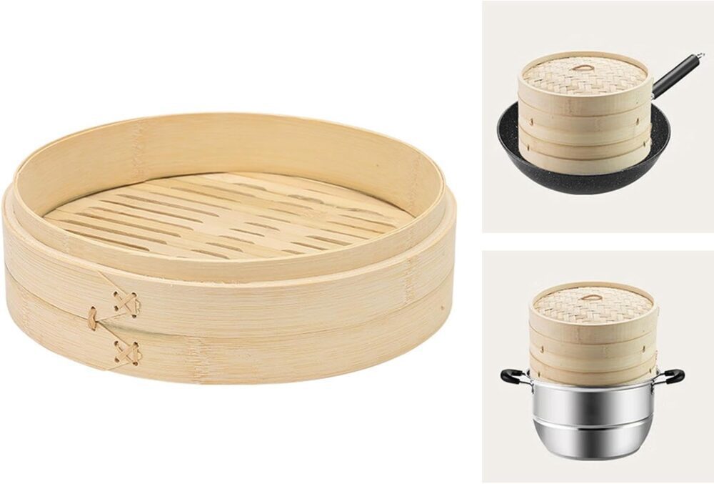 Yajuyi Vaporizador de Bambu para Pão Vaporizador de Alimento... - Image 4