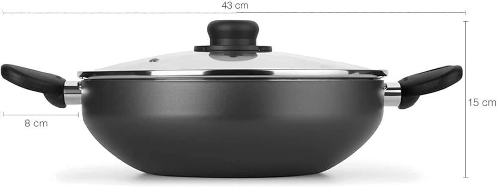 Multiflon Frigideira Wok 28 Centímetros com Alças Tampa Vidr... - Image 3