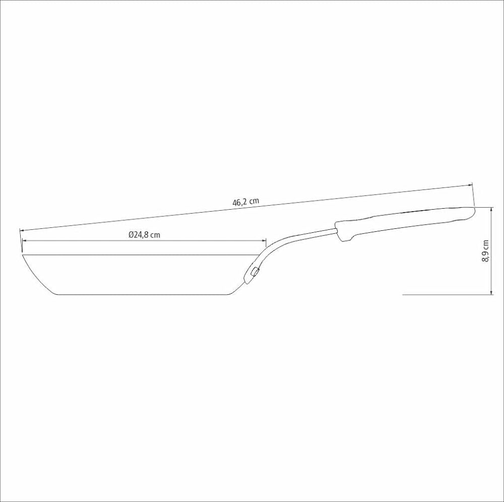 Frigideira Tramontina Profissional em Ferro 24 cm 1,3 L - Image 4