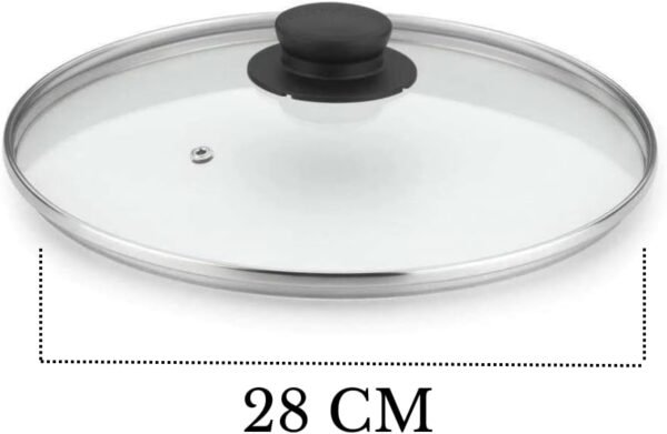 Tampa De Vidro Temperado Para Panelas E Frigideiras (28 cm) - Image 2