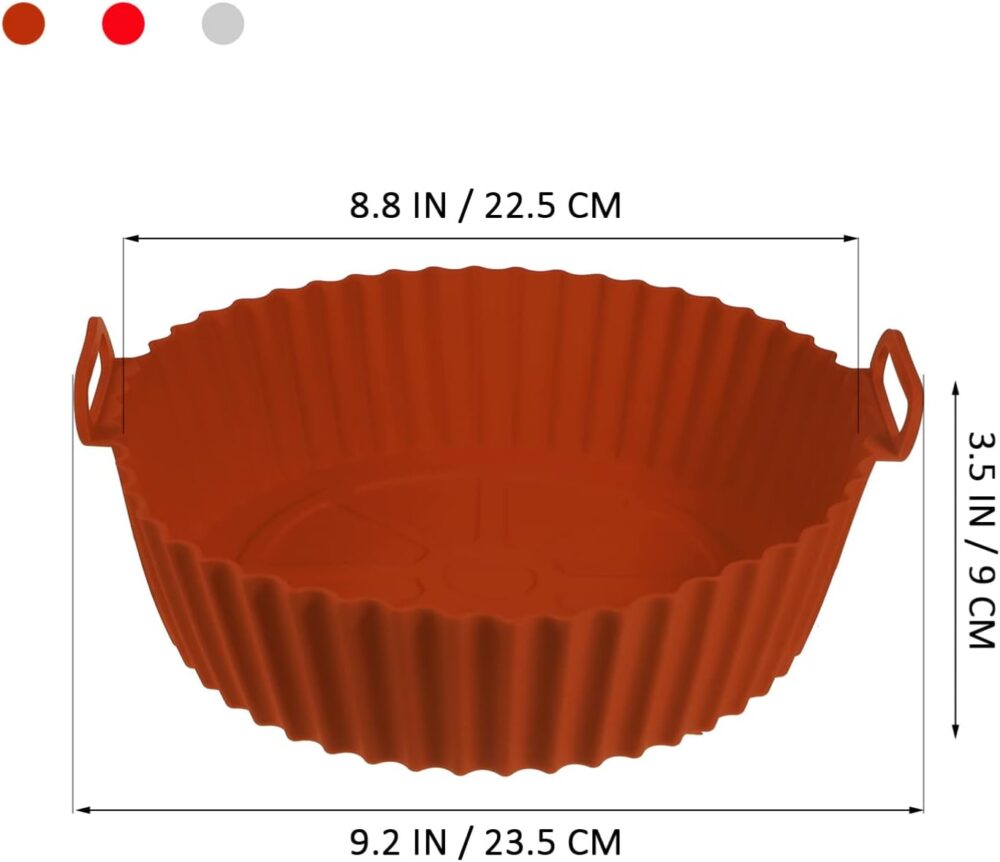 3 Pçs Air Fryer Panela de Silicone Airfryer Cesta Inserção F... - Image 2