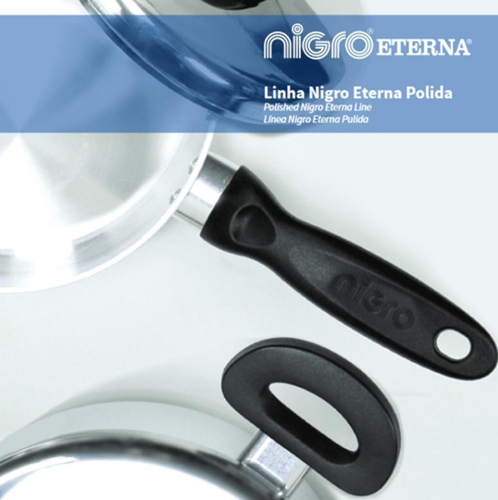 Panela Cacarola Polida de 5,0L de 24cm, Cor Prata, Linha Ete... - Image 4