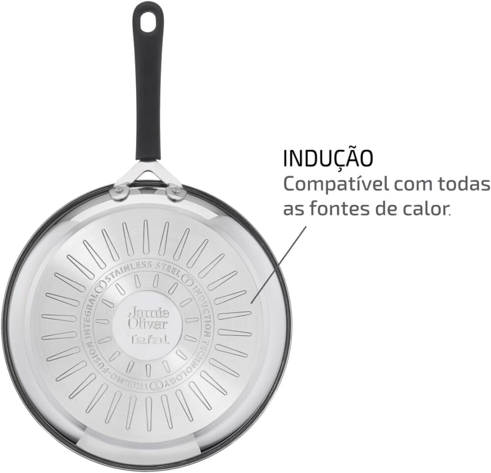 Frigideira Aço inox Com Indução Tefal Jamie Oliver 24cm - Image 4