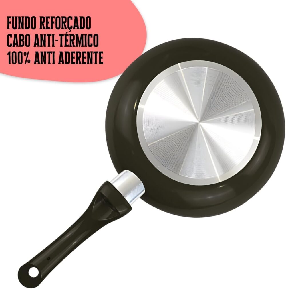 Jogo de Frigideiras Antiaderente Cerâmica Não Gruda Grande 2... - Image 4