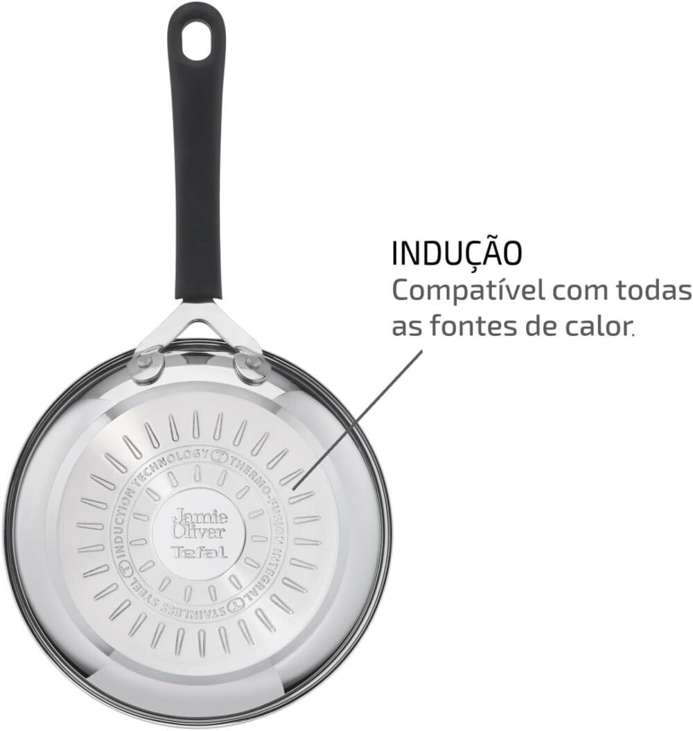 Frigideira Aço inox Com Indução Tefal Jamie Oliver 20cm - Image 4