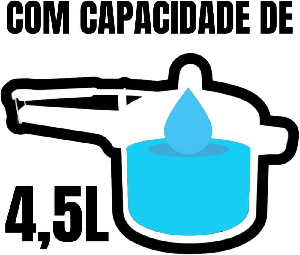 Panela de Pressão Alumínio Teflon Antiaderente Vermelho Roug... - Image 5