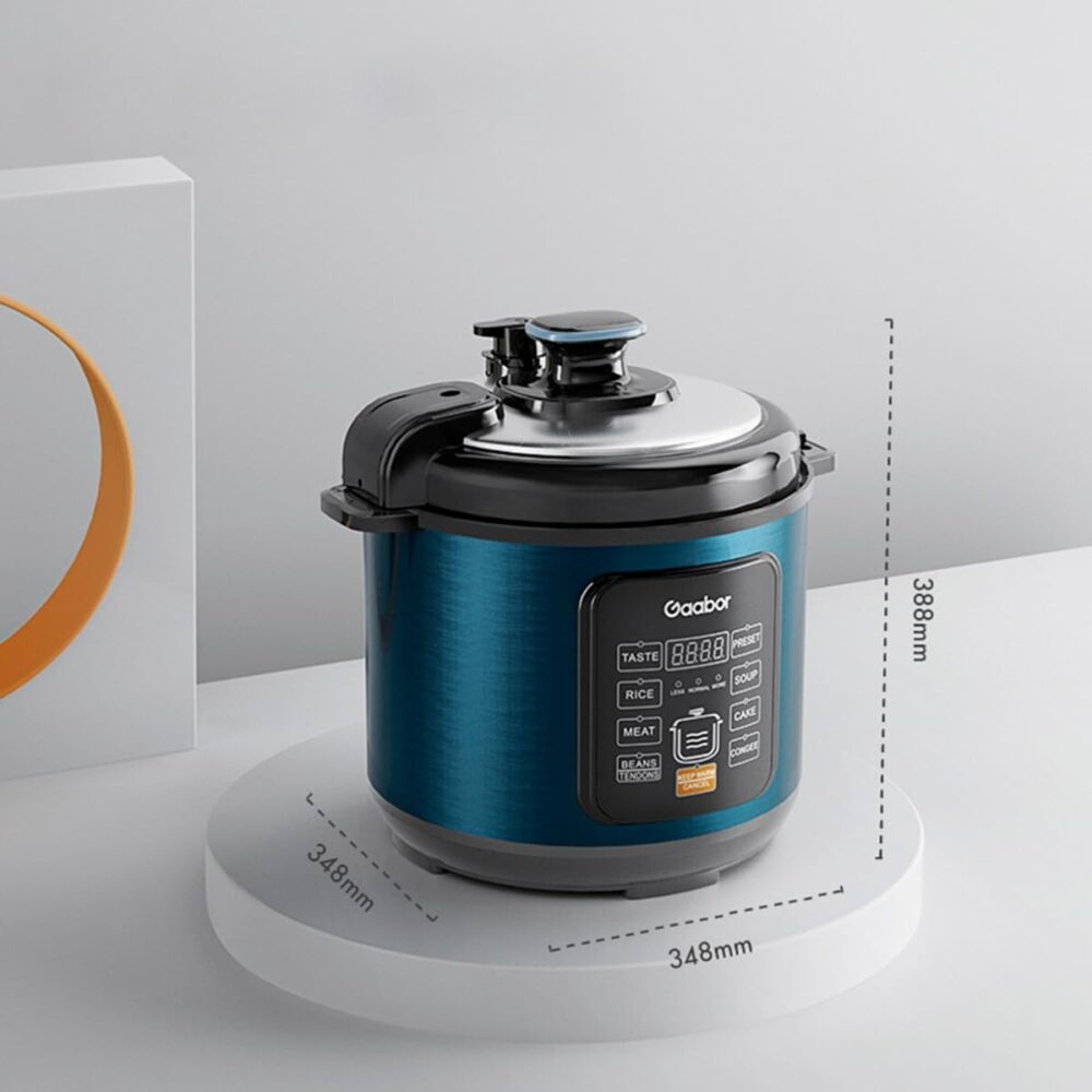 GAABOR PANELA DE PRESSÃO ELÉTRICA 6L 1000W MULTIFUNÇÃO CERAM... - Image 10