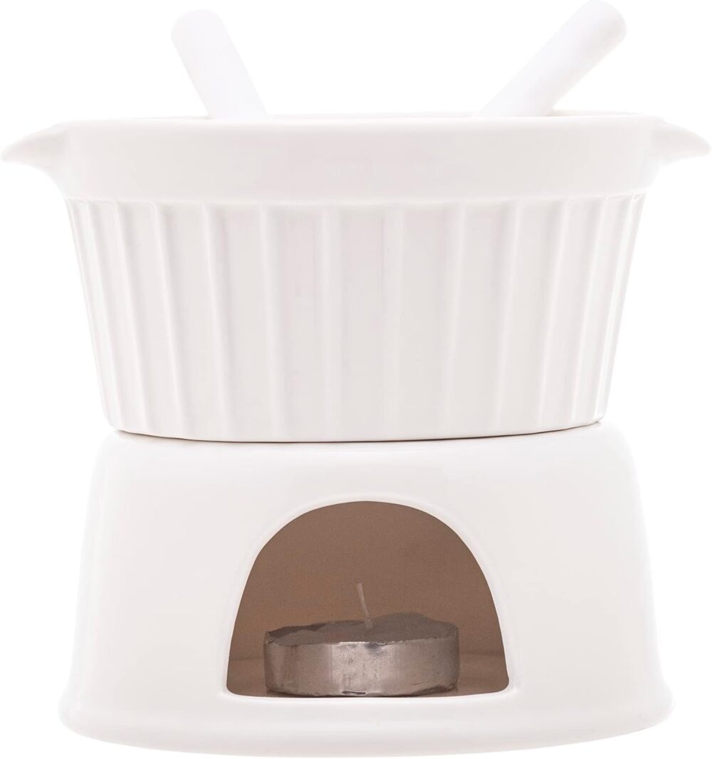 LYOR - Aparelho de Fondue 4 Peças de Porcelana Classic Branc... - Image 6