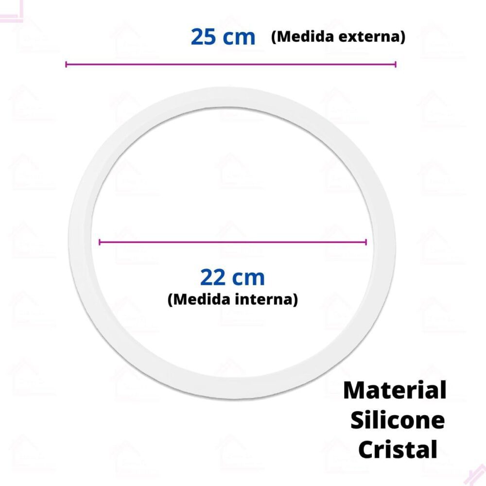 Borracha De Silicone Cristal Panela De Pressão Clock Inox 6 ... - Image 3