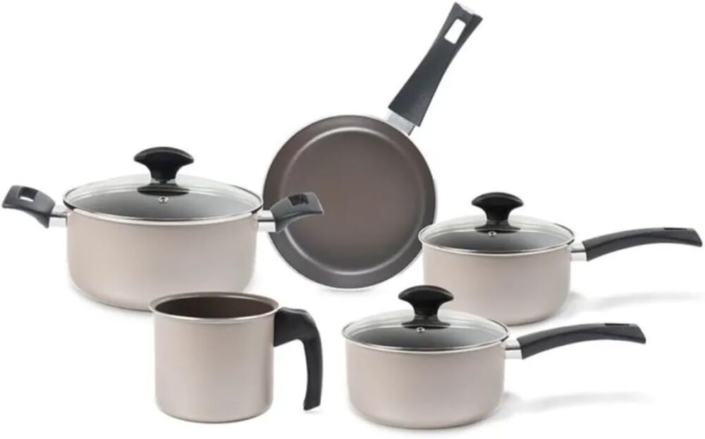 Brinox - Jogo de Panelas Antiaderente Ceramic Life 5 Peças E...