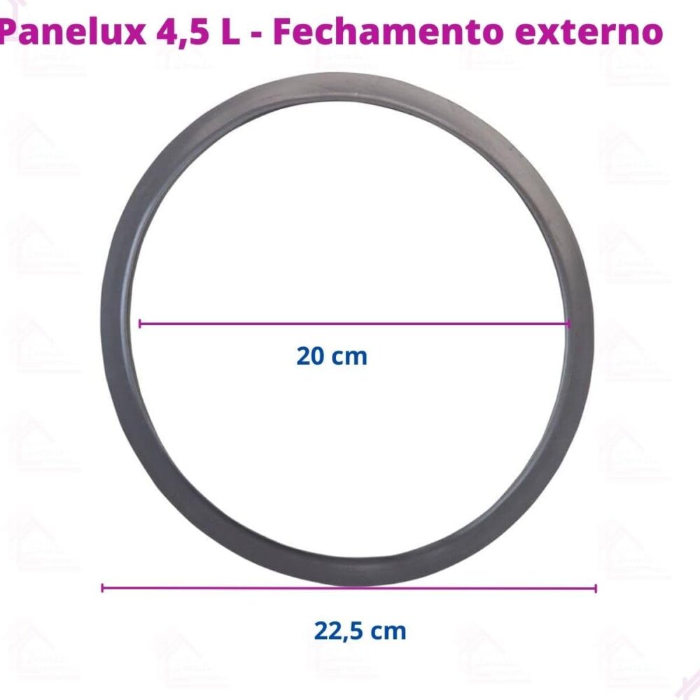 Kit Borracha Panela De Pressão Panelux 4,5 Litros Peso E Vál... - Image 3