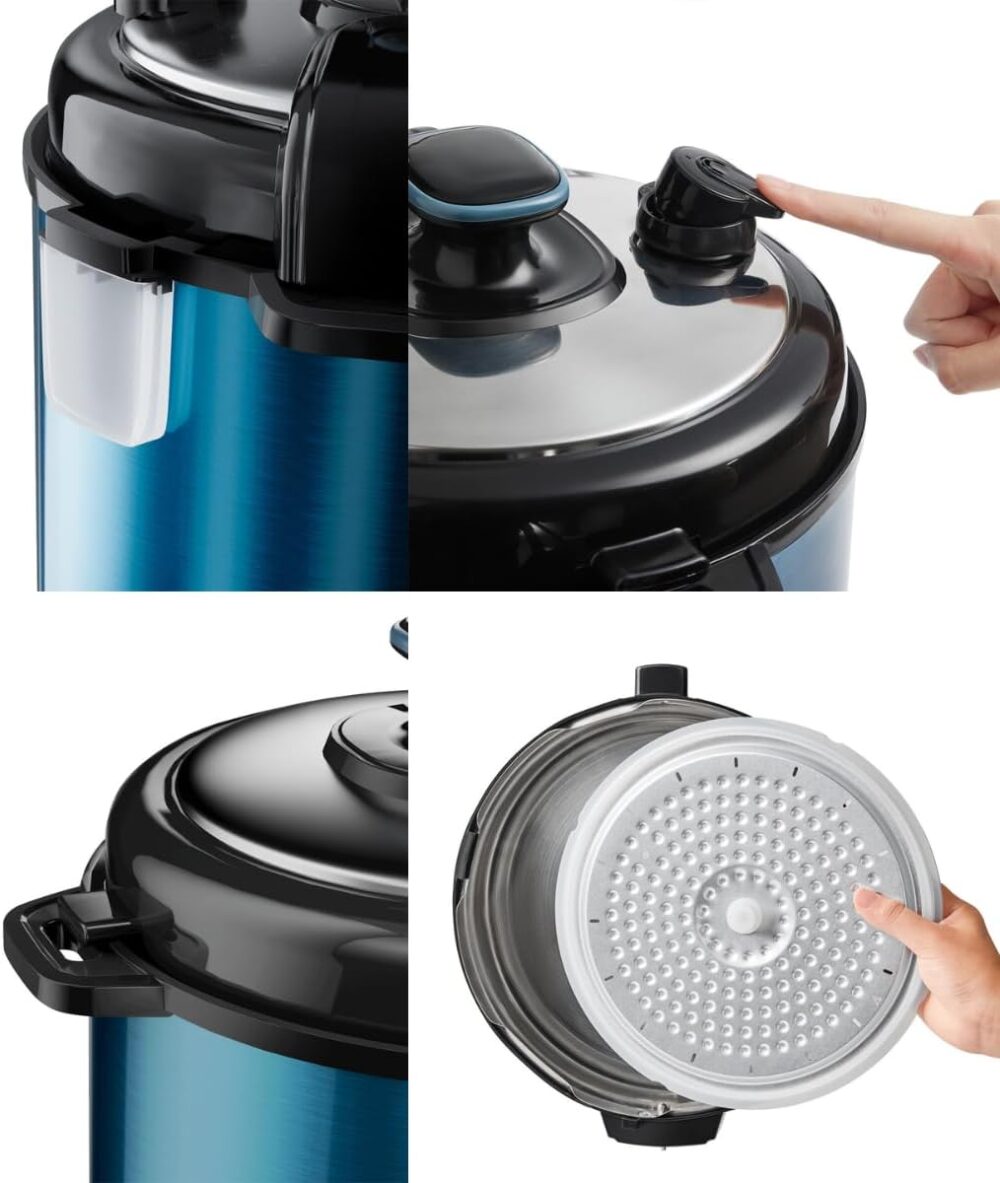 GAABOR PANELA DE PRESSÃO ELÉTRICA 6L 1000W MULTIFUNÇÃO CERAM... - Image 3