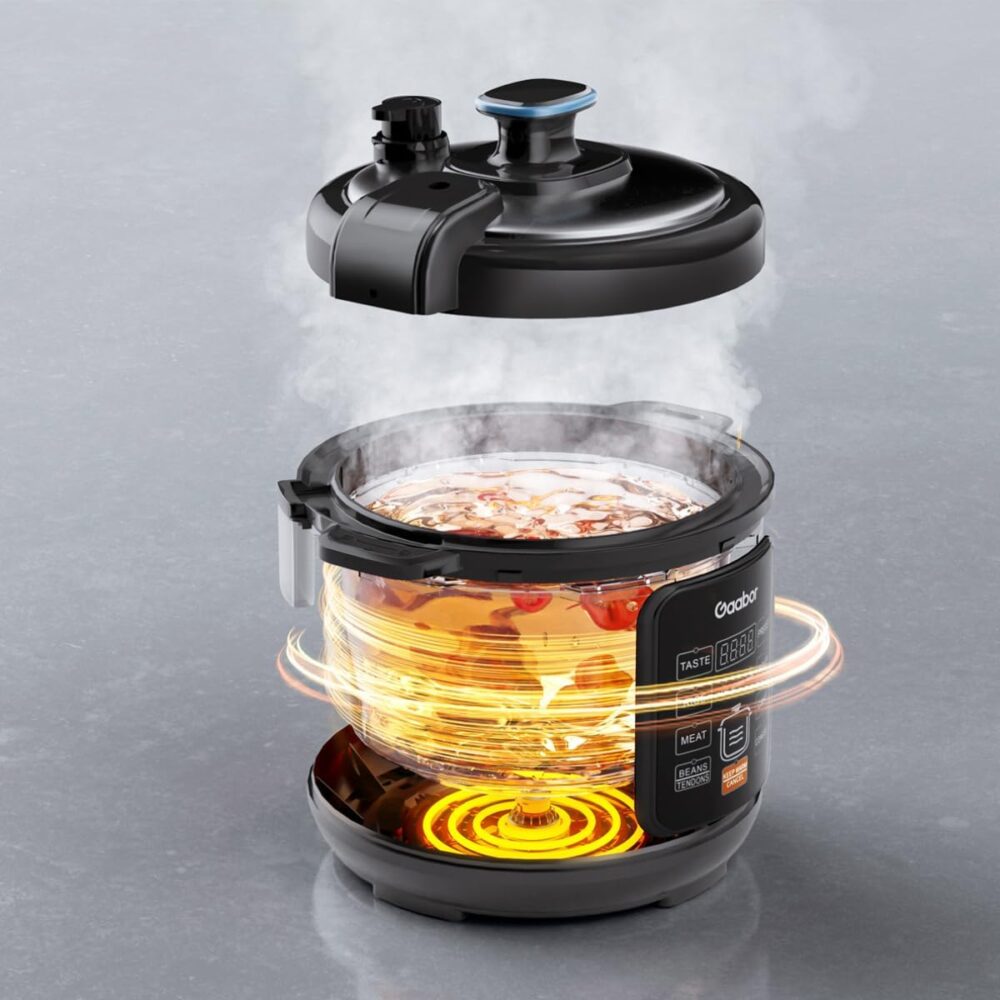 GAABOR PANELA DE PRESSÃO ELÉTRICA 6L 1000W MULTIFUNÇÃO CERAM... - Image 6