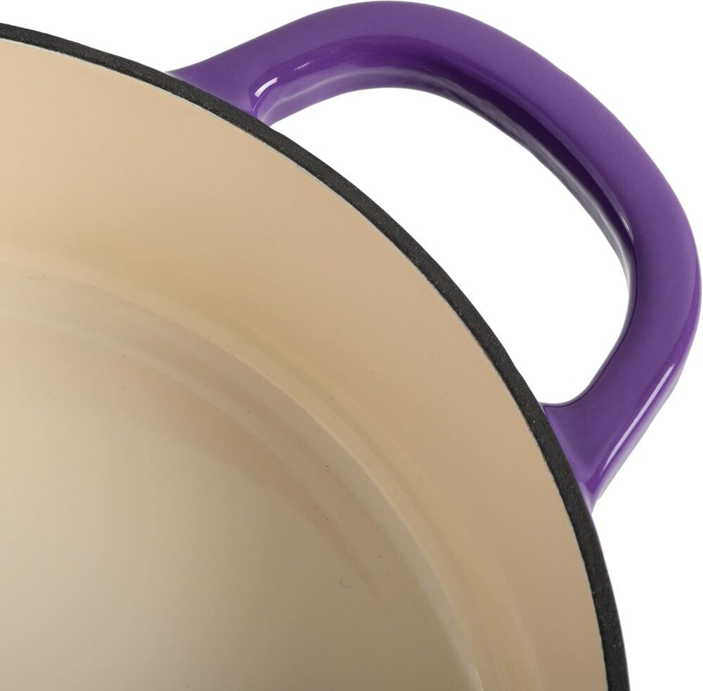 Braiser de ferro fundido esmaltado artesanal pote de pote de... - Image 5