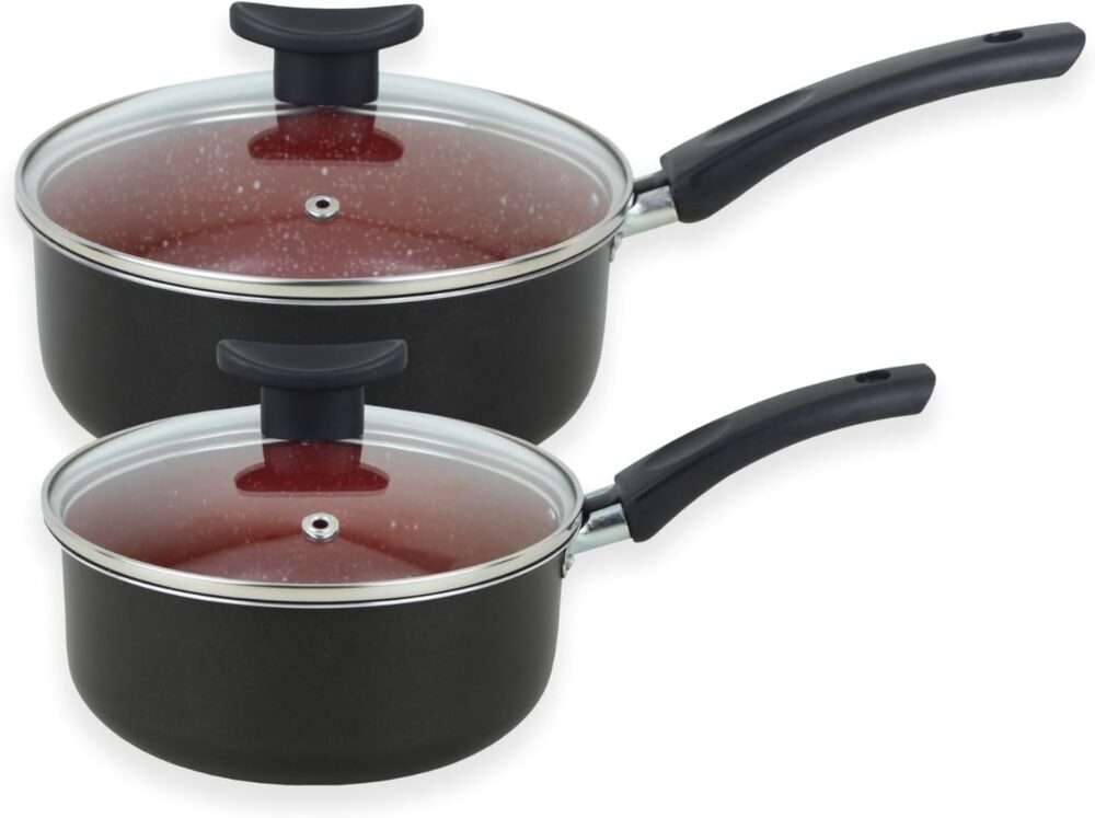 Jogo de Panelas Super 10 Peças Preto com Vermelho Antiaderen... - Image 6