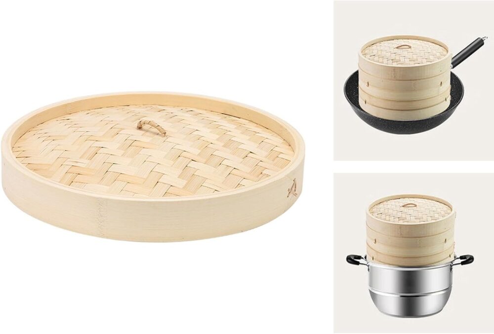 JISADER Utensílio de Cozinha Vaporizador de Bambu para Fruto... - Image 5