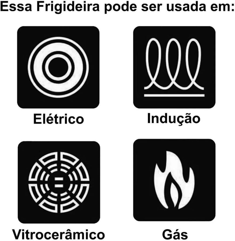 Frigideira Indução Esmaltada Funda 26cm 3,3 litros com cesto...