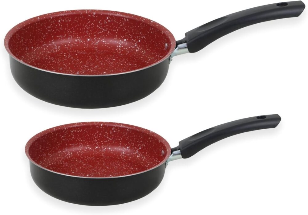 Jogo de Panelas Super 10 Peças Preto com Vermelho Antiaderen... - Image 2