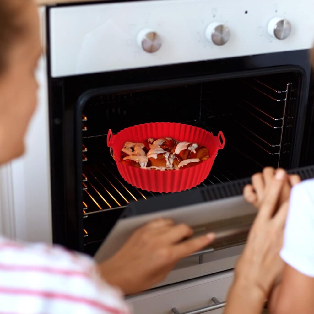 3 Pçs Air Fryer Panela de Silicone Airfryer Cesta Inserção F... - Image 5