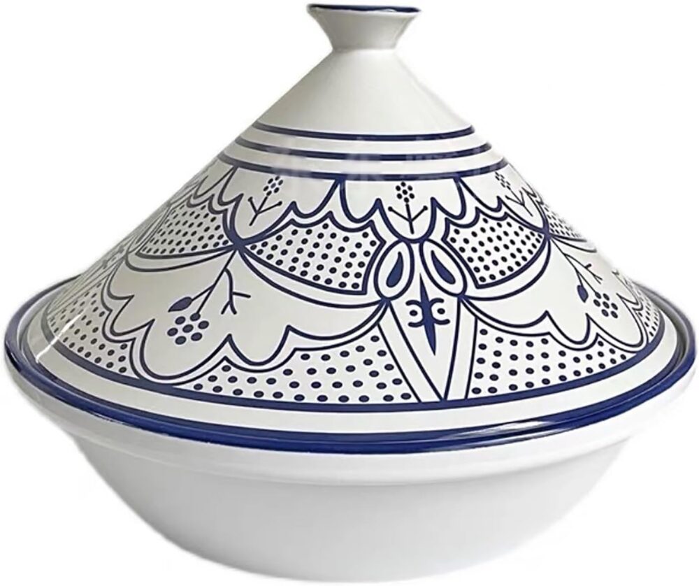 SXYAO Tajine Marroquino, Calibre 10,9 Polegadas Cerâmica Pla...