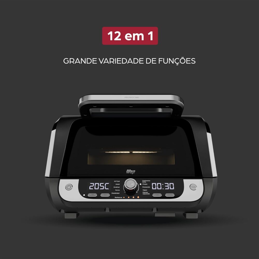 WAP Fritadeira Elétrica Air Fryer Barbecue Digital 12 em 1, ... - Image 9