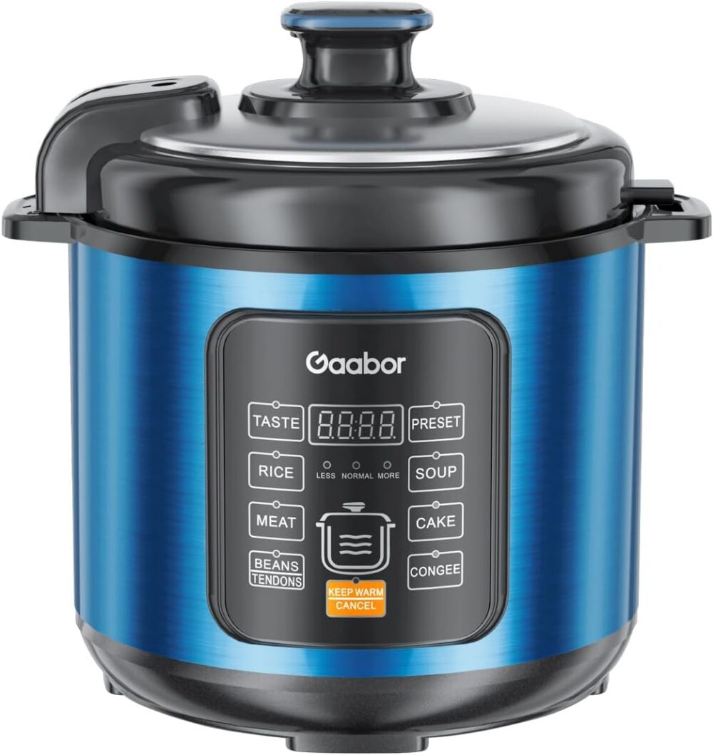 GAABOR PANELA DE PRESSÃO ELÉTRICA 6L 1000W MULTIFUNÇÃO CERAM...