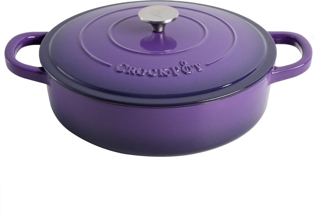 Braiser de ferro fundido esmaltado artesanal pote de pote de... - Image 2
