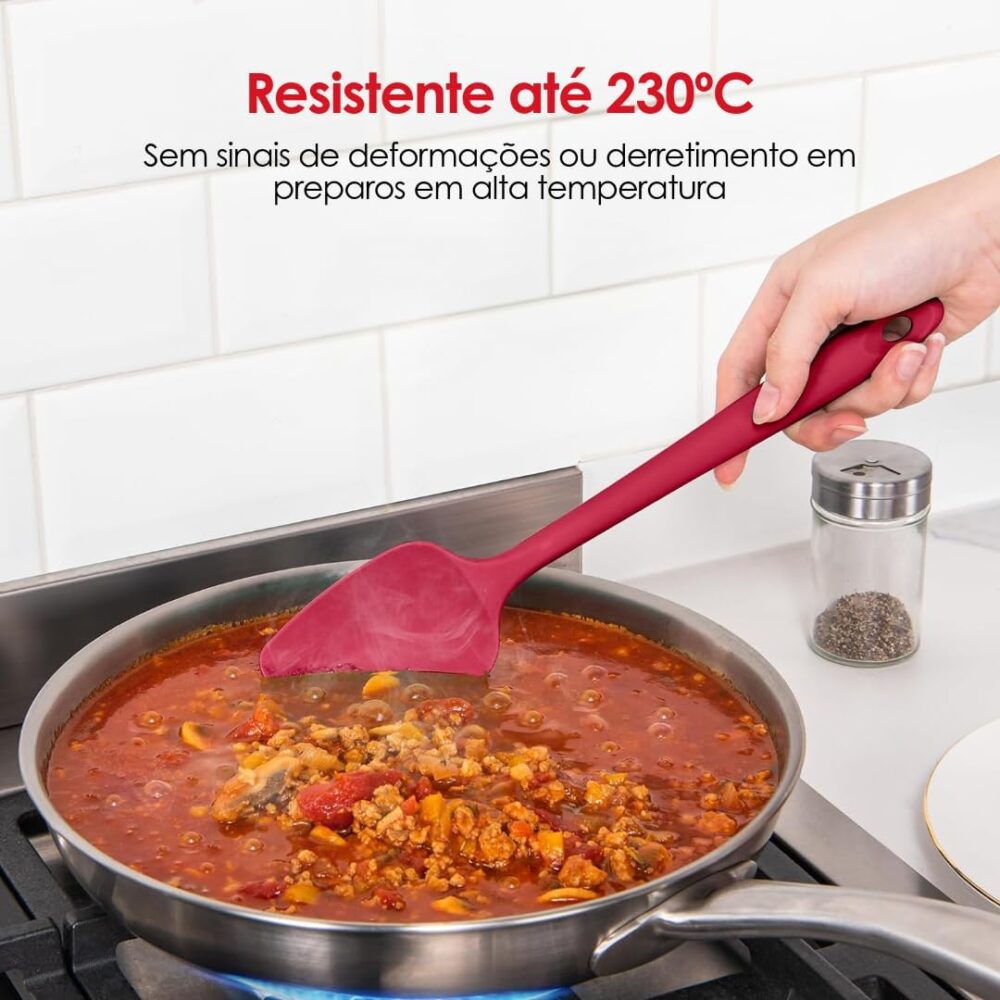 Conjunto de Utensílios de Cozinha em Silicone Premium - Espá... - Image 3