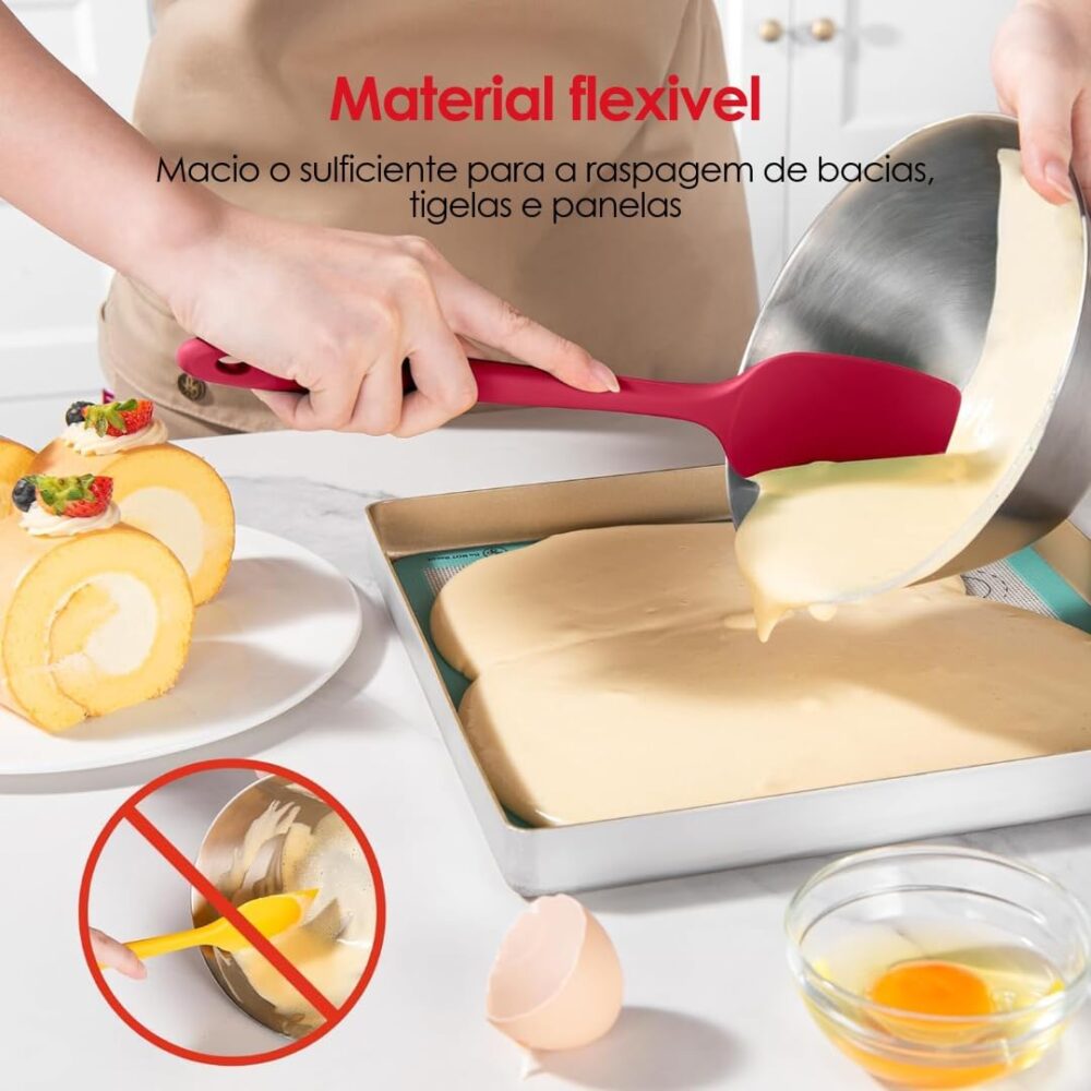 Conjunto de Utensílios de Cozinha em Silicone Premium - Espá... - Image 4