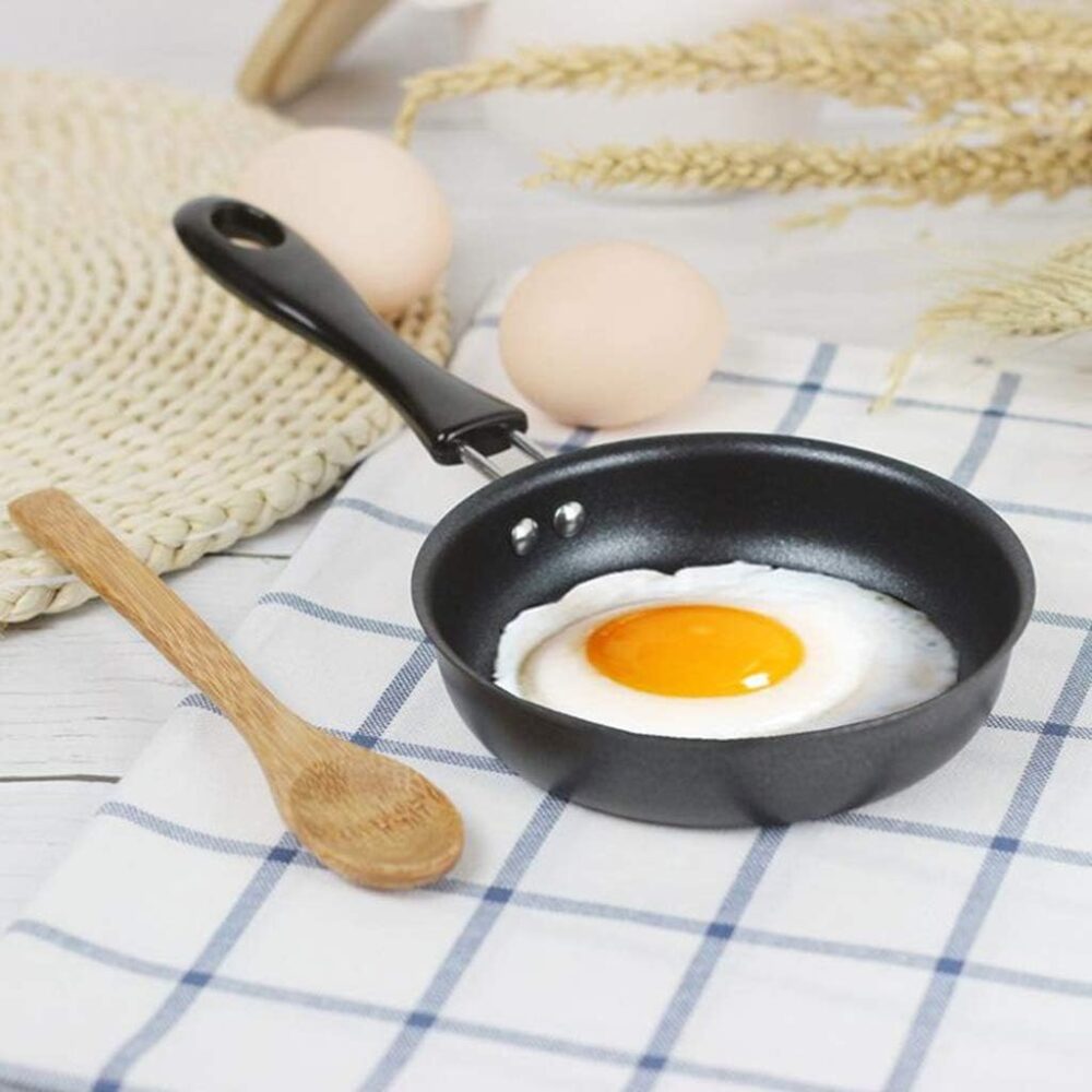 Frigideira pequena e redonda para panqueca de ovo mini frigi... - Image 3