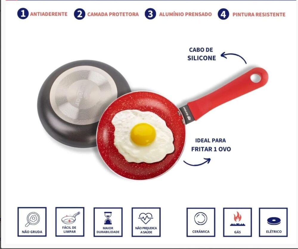 Mini Frigideira Gourmet Linha Premium Panelinha Para fritar ... - Image 2