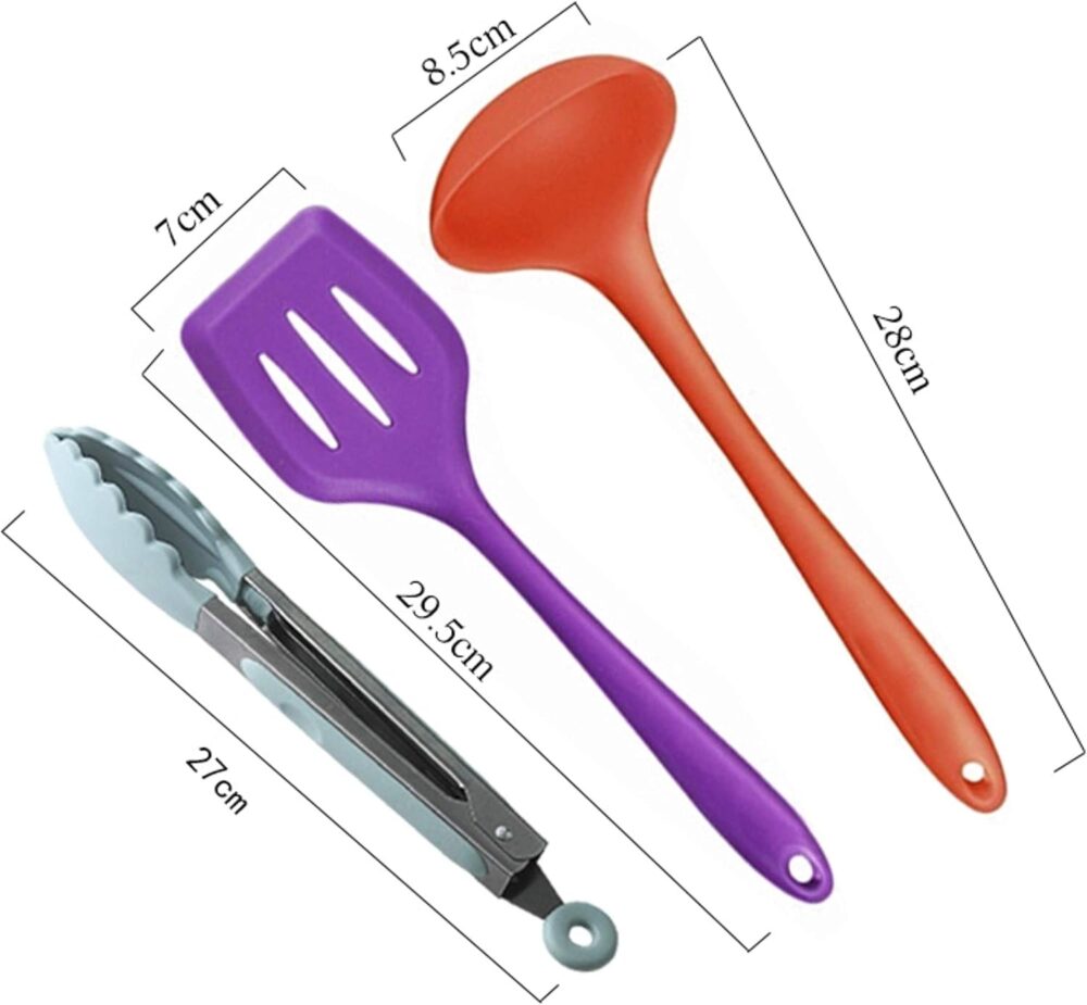 JG Kit 10 Peças Jogo De Utensílios De Silicone Maciço Cozinh... - Image 7