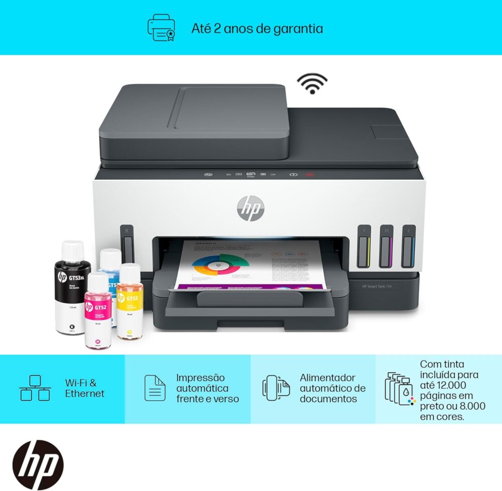 Impressora Multifuncional HP Smart Tank 794 Tanque de Tinta ... - Image 2