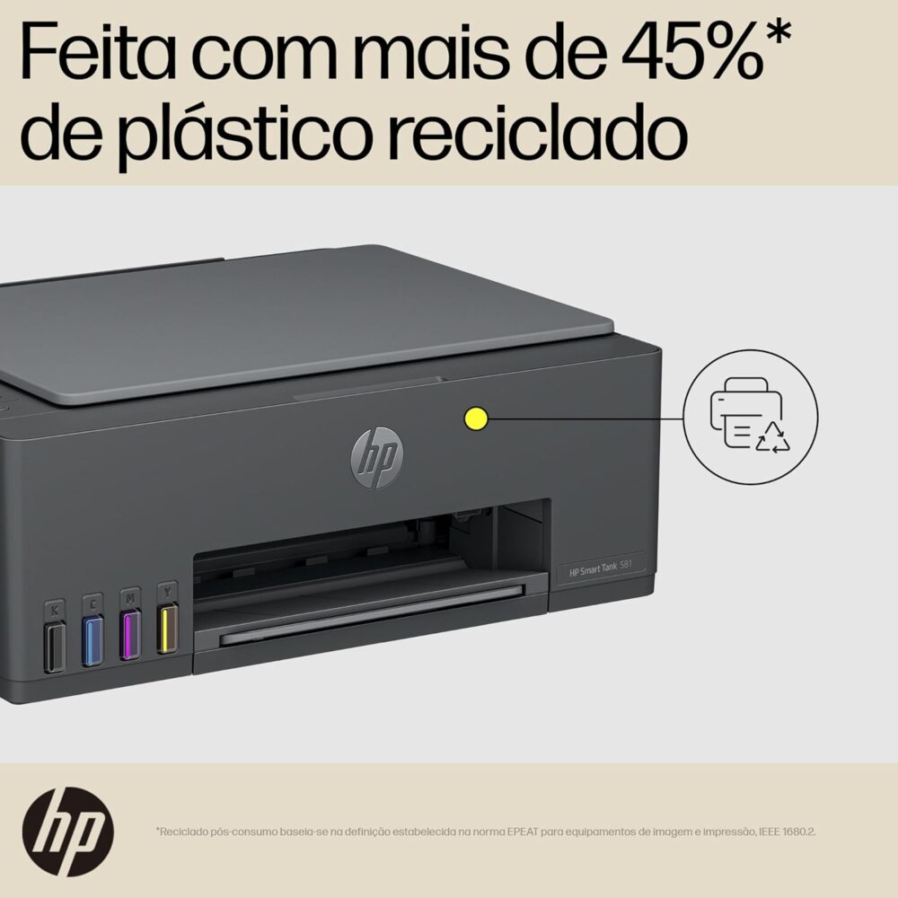 Impressora Multifuncional HP Smart Tank 581 Tanque de Tinta ... - Image 9