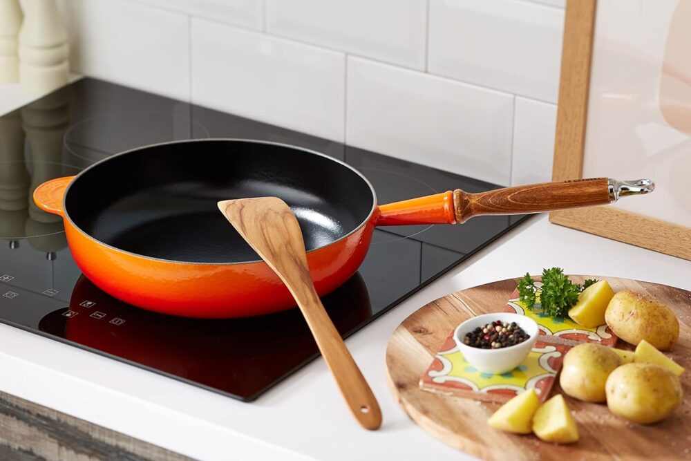 Le Creuset Frigideira Saute Cabo Madeira 28cm Laranja - Image 7