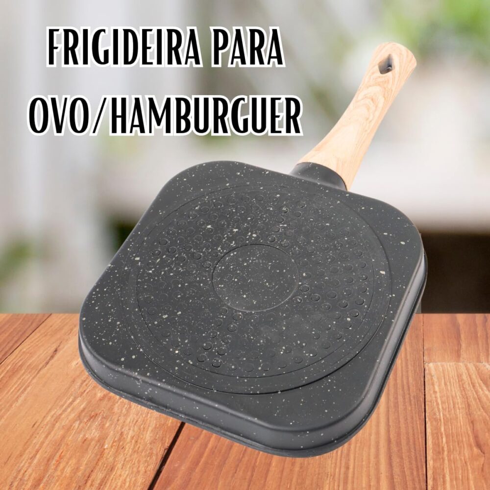 Frigideira Antiaderente 3 Em 1 Para Ovos, Hambúrgueres 33cm - Image 4