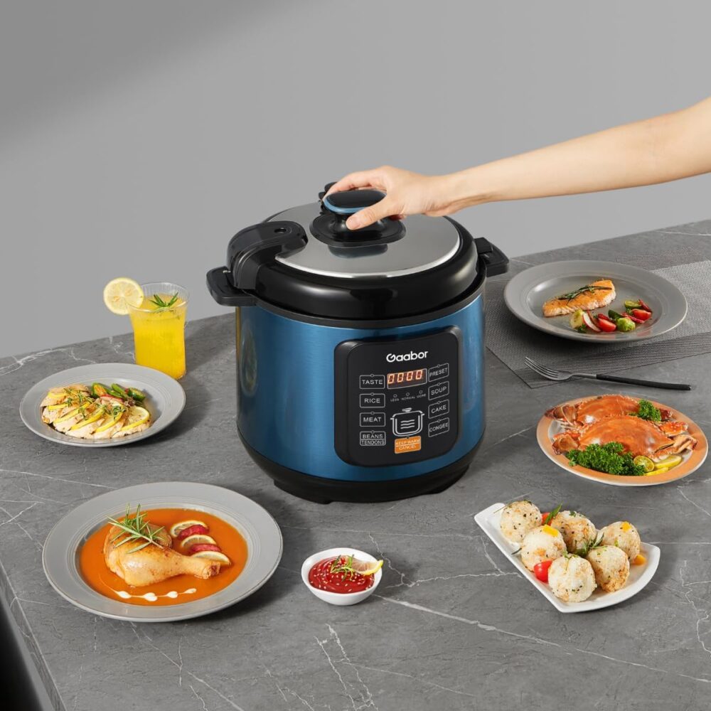 GAABOR PANELA DE PRESSÃO ELÉTRICA 6L 1000W MULTIFUNÇÃO CERAM... - Image 8