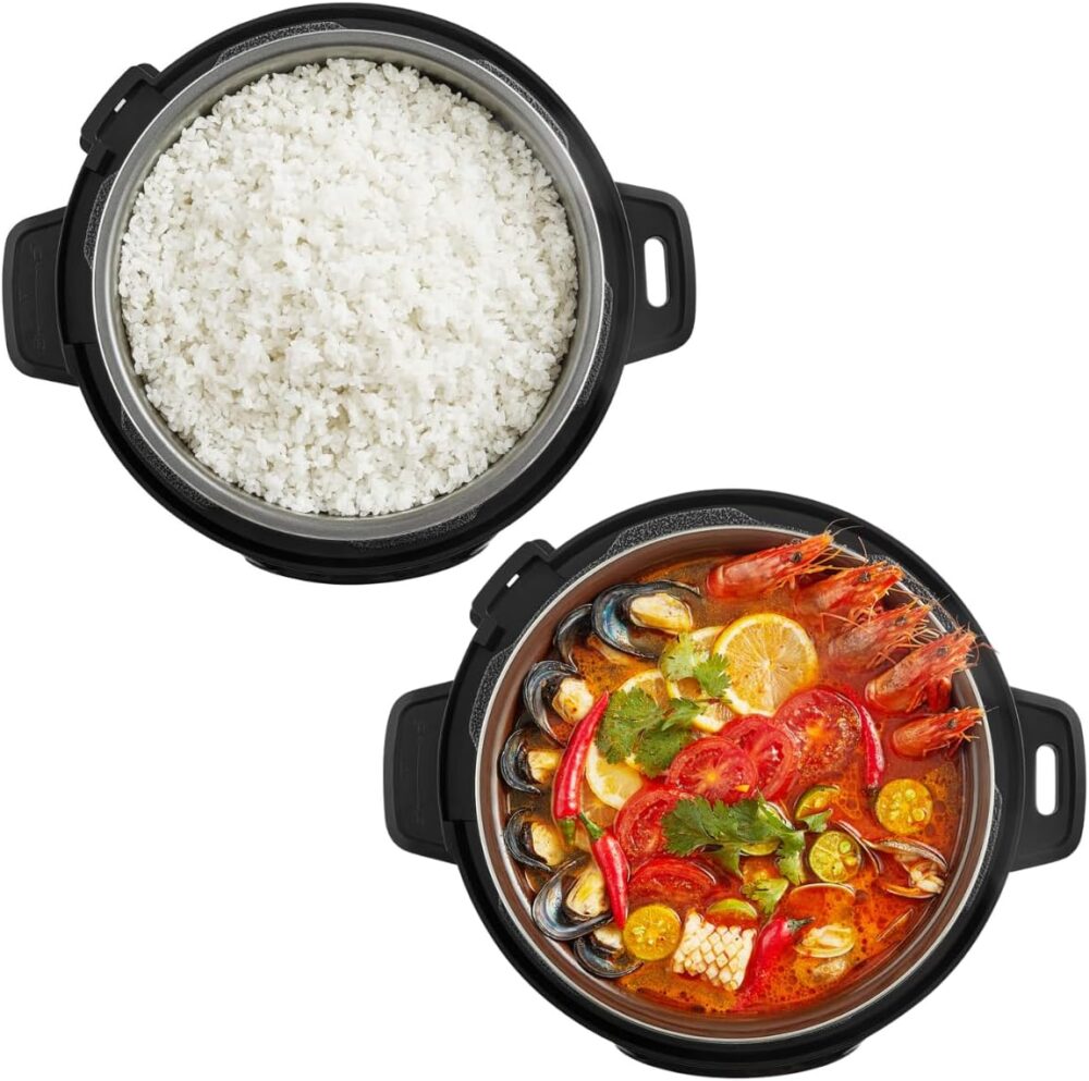 GAABOR PANELA DE PRESSÃO ELÉTRICA 6L 1000W MULTIFUNÇÃO CERAM... - Image 4