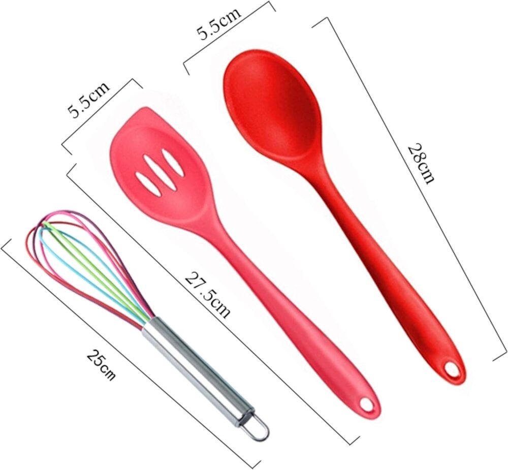 JG Kit 10 Peças Jogo De Utensílios De Silicone Maciço Cozinh... - Image 8