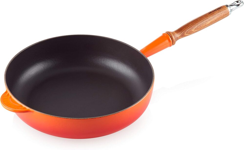Le Creuset Frigideira Saute Cabo Madeira 28cm Laranja